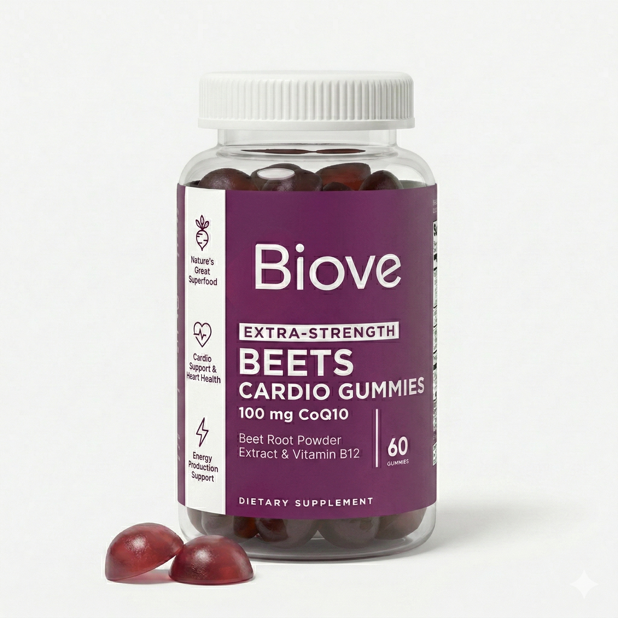 Gummies Cœur à la Betterave (60 capsules)