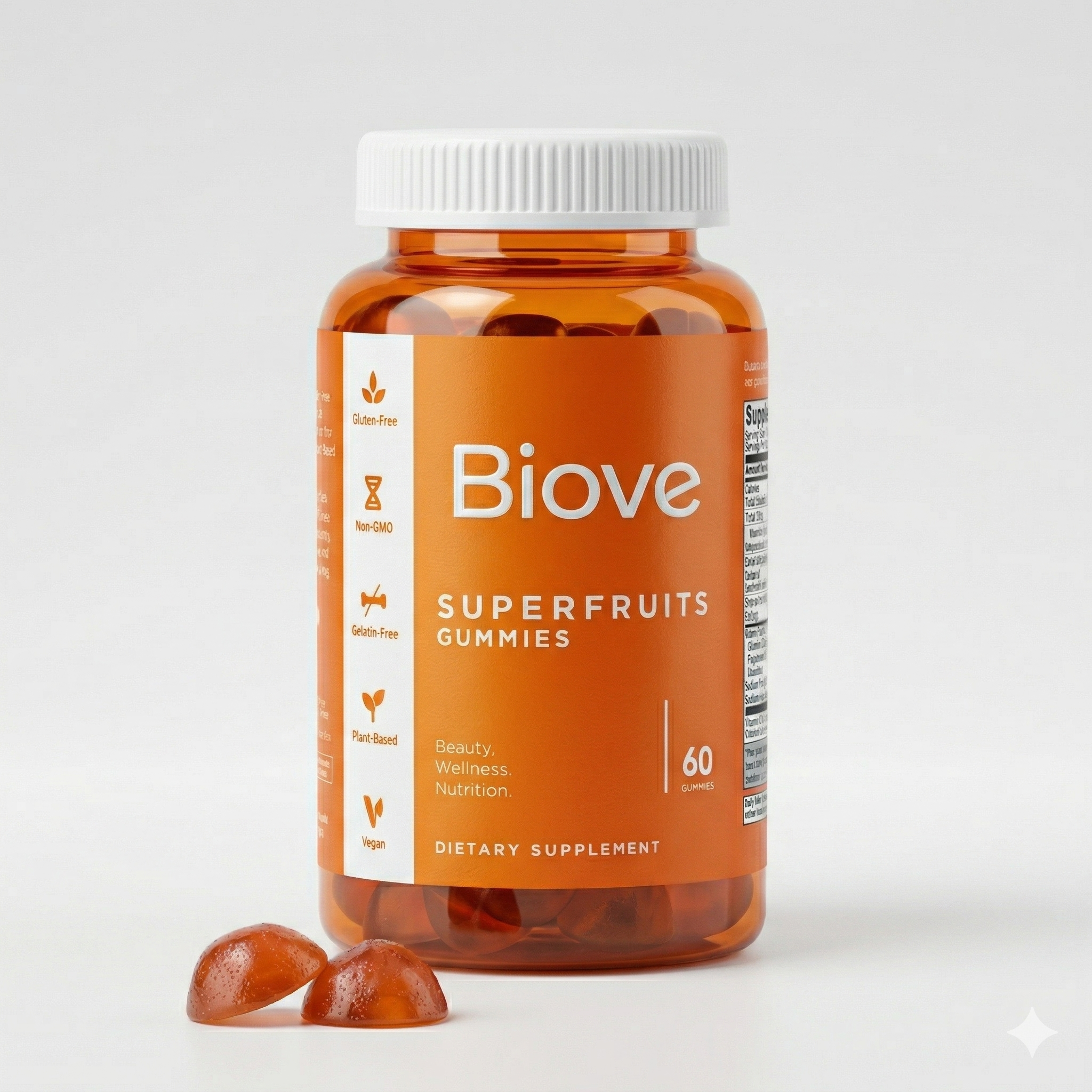 Gummies Beauté Superfruits (60 capsules)