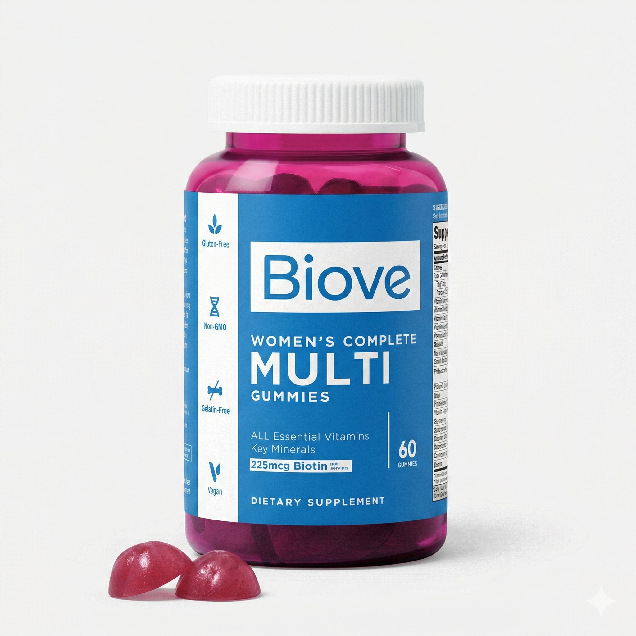 Gummies Multivitaminés pour Femmes (60 capsules)